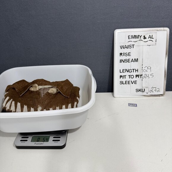 Mes Demoiselles Chevin Blouse Size FR 40/US 8 Neutral Peruvian Pattern Bat Wing - Picture 11 of 14